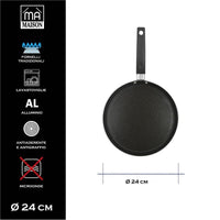 MA MAISON CREPIERA LINEA ALESSIA 24 CM ANTIADERENTE E ANTIGRAFFIO IN ALLUMINIO