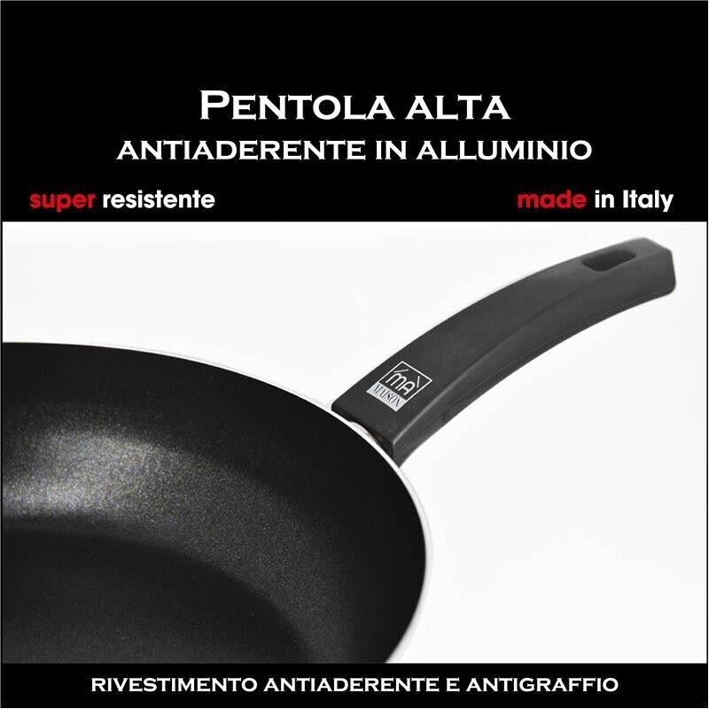 MA MAISON PADELLA ALTA LINEA ALESSIA 26 CM ANTIADERENTE E ANTIGRAFFIO IN ALLUMINIO