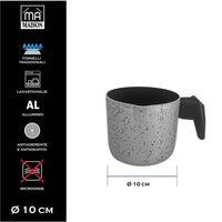 MA MAISON SET 2 TAZZE DA 470 CC + BOLLI LATTE 10 CM SPESSORE 1,50 MM ANTIADERENTE E ANTIGRAFFIO IN ALLUMINIO