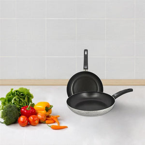 MA MAISON SET 2 PADELLE Ø 20 CM + Ø 24 CM LINEA ALESSIA SPESSORE 2.20 MM ANTIADERENTE E ANTIGRAFFIO IN ALLUMINIO