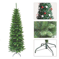 MAURY'S ALBERO DI NATALE EXTRA SLIM 150 CM VERDE CON 317 RAMI