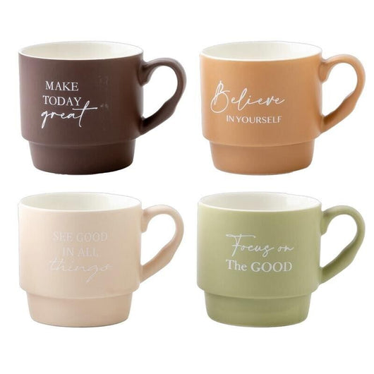 MAURY'S SET4 TAZZE PRIMER CON DECORO ASSORTITO DA 390 CC