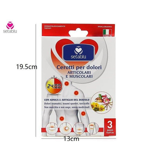CEROTTI PATCH PER DOLORI ARTICOLARI CON ARNICA E ARTIGLIO DEL DIAVOLO 3 PEZZI