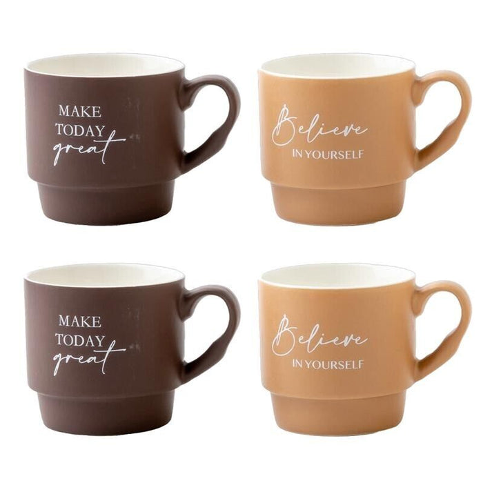 MAURY'S SET4 TAZZE PRIMER CON DECORO ASSORTITO DA 390 CC