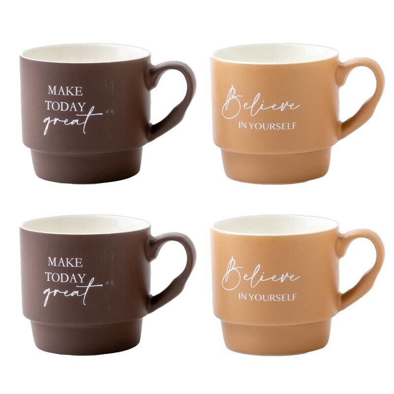 MAURY'S SET4 TAZZE PRIMER CON DECORO ASSORTITO DA 390 CC