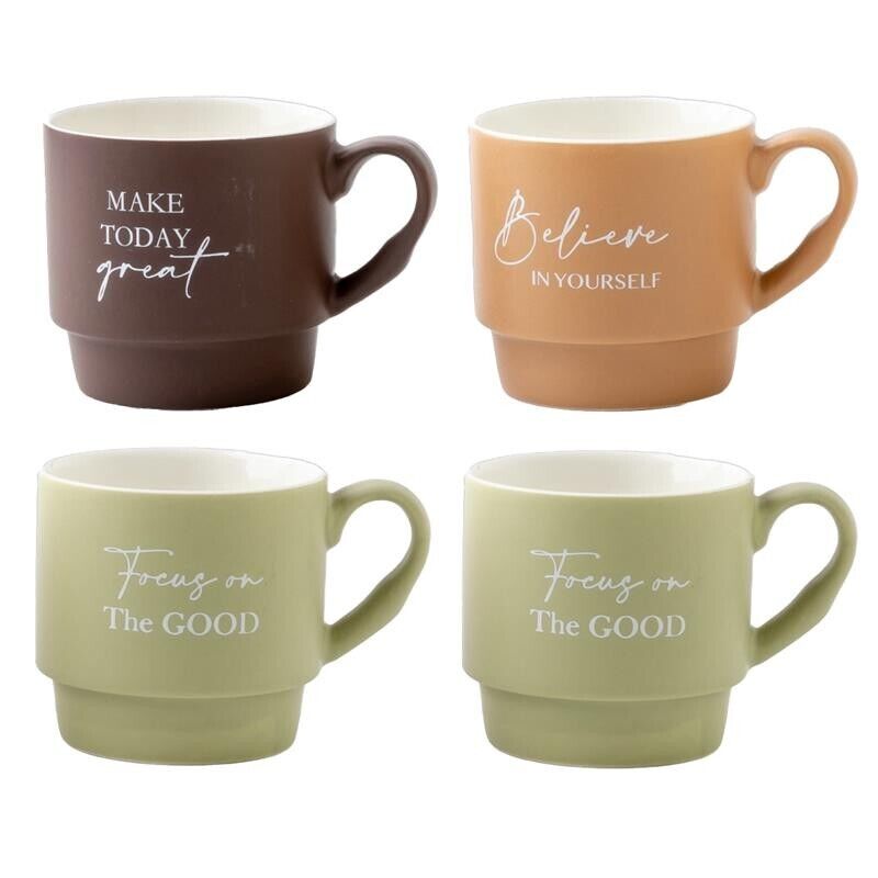 MAURY'S SET4 TAZZE PRIMER CON DECORO ASSORTITO DA 390 CC