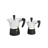 AETERNUM SET 2 CAFFETTIERE BLACK PEARL DA 1 E 3 TAZZE
