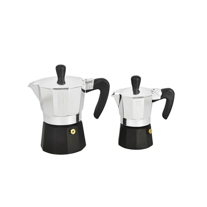 AETERNUM SET 2 CAFFETTIERE BLACK PEARL DA 1 E 3 TAZZE