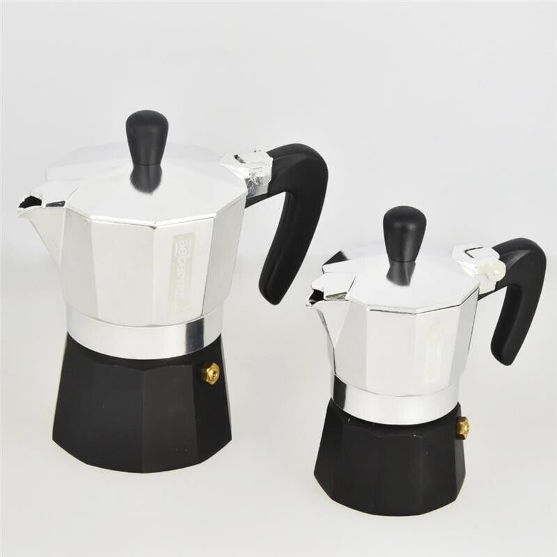 AETERNUM SET 2 CAFFETTIERE BLACK PEARL DA 1 E 3 TAZZE