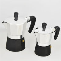 AETERNUM SET 2 CAFFETTIERE BLACK PEARL DA 1 E 3 TAZZE