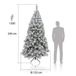 MAURY'S ALBERO DI NATALE ROCCARASO INNEVATO 240 CM