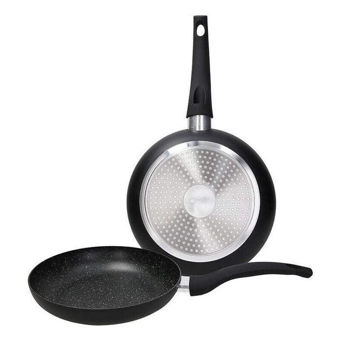 TOGNANA SET 2 PADELLE 22+26 CM ALLUMINIO STAMPATO ANTIGRAFFIO E ANTIADERENTE