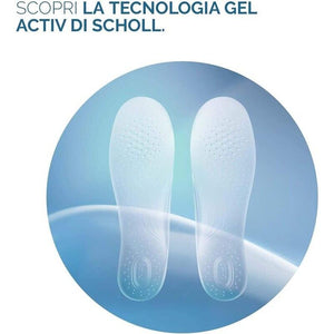 SCHOLL SOLETTE GEL ACTIV DONNA PER TACCHI MEDI AZIONE AMMORTIZZANTE E ANTISCIVOLO 1 PAIO