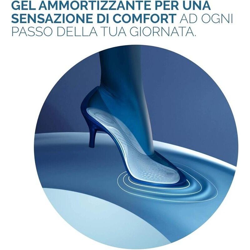 SCHOLL 2 PZ X 1 PAIO SOLETTE GEL ACTIV DONNA PER TACCHI MEDI AZIONE AMMORTIZZANTE E ANTISCIVOLO