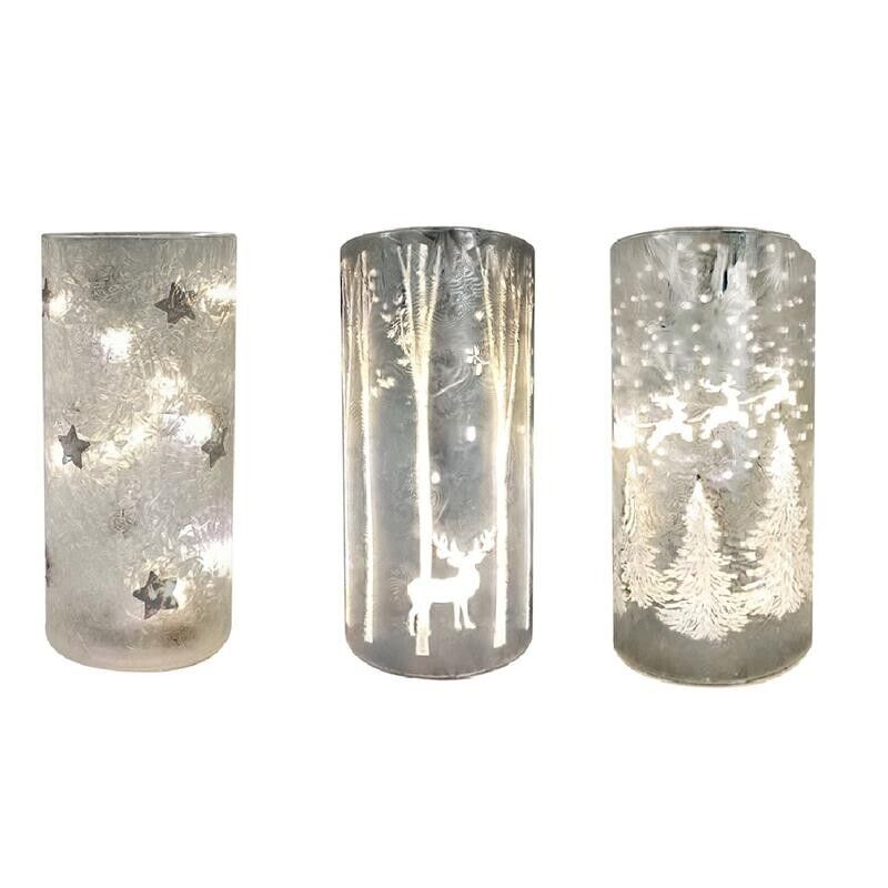 MA MAISON LAMPADA LED IN VETRO DECORATO CON FANTASIE DIVERSE E ASSORTITE MISURA 9X20H CM