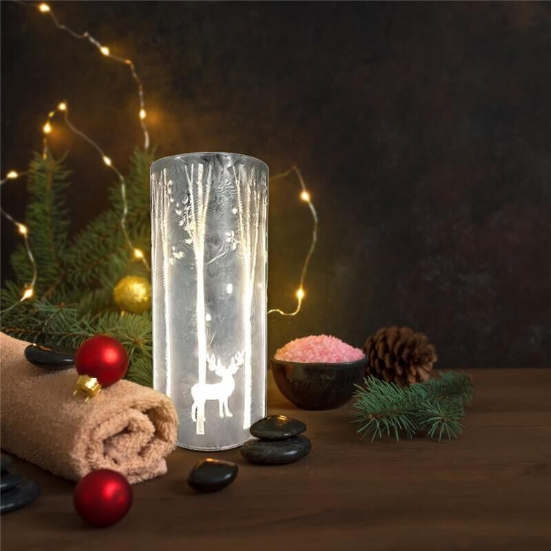 MA MAISON LAMPADA LED IN VETRO DECORATO CON FANTASIE DIVERSE E ASSORTITE MISURA 9X20H CM