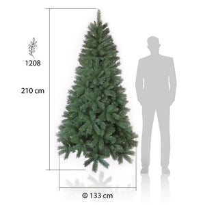 MAURY'S MONTEMAURO ALBERO DI NATALE COLORE VERDE  210 CM