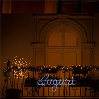 MA MAISON AUGURI SCRITTA NATALIZIA A TUBO COLOR 1,5 MT  CON LED MULTICOLOR DA ESTERNO