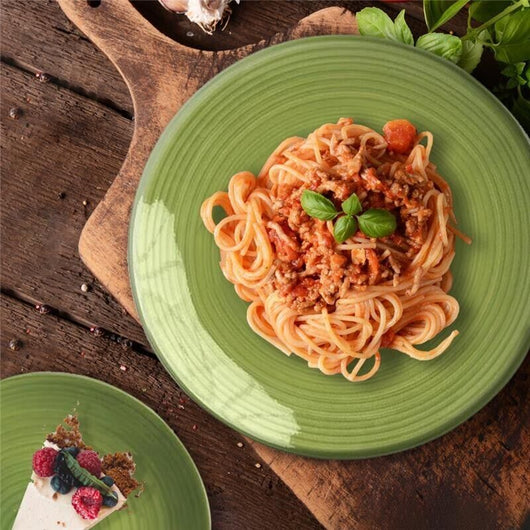 MA MAISON SERVIZIO DI PIATTI SUNFLOWER DA 12 PEZZI IN COLORE VERDE