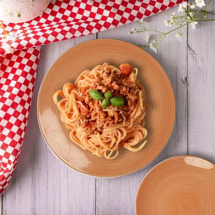 MA MAISON SERVIZIO DI PIATTI SUNFLOWER DA 12 PEZZI IN COLORE ARANCIONE