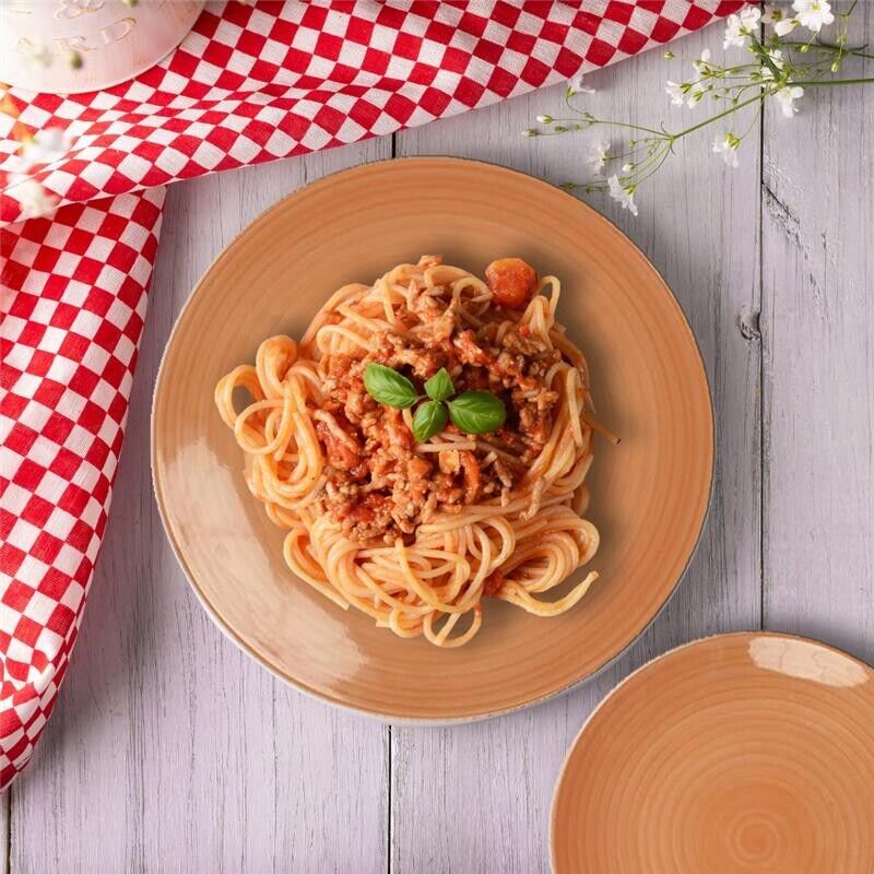 MA MAISON SERVIZIO DI PIATTI SUNFLOWER DA 12 PEZZI IN COLORE ARANCIONE