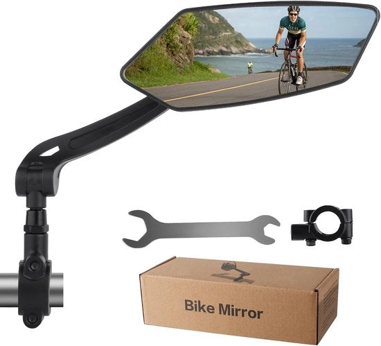 Specchietto per bicicletta - HD angolo ampio - 1 pezzo - compatibile con 22-25 mm sterzo