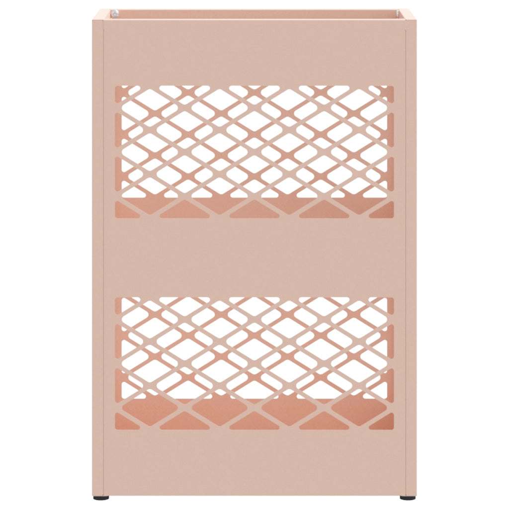 Portaombrelli Rosa Metallo Standard Design con Motivo Incrociato