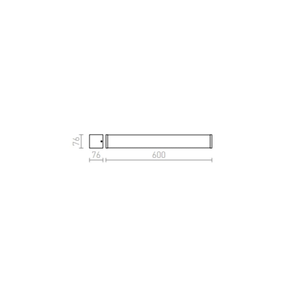 Applique ADAGIO 60 da parete cromo 230V G5 24W IP44