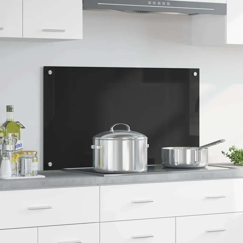 Schienale da cucina Nero 90 x 50 cm vetro temperato CFW3740175