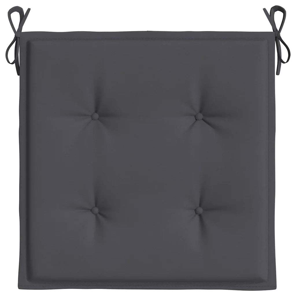 Cuscini per Sedia 6 pz Antracite 50x50x4 cm in Tessuto Oxford 314039