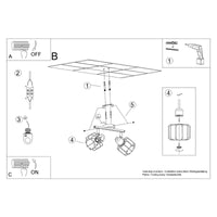 Lampada da soffitto BELUCI 2 bianco