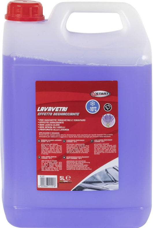 Lavavetri profumato Lavanda - effetto desghiacciante - capienza 5 litri - per vaschette tergivetro e tergifaro