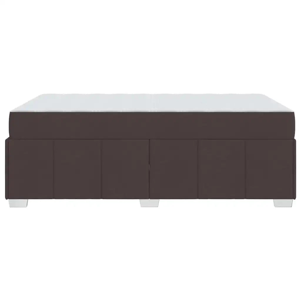 vidaXL Struttura del letto Marrone scuro 120 x 200 cm Tessuto