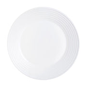 HARENA PIATTO PIANO DA PORTATA DIAMETRO DA 27 CM IN COLORE BIANCO