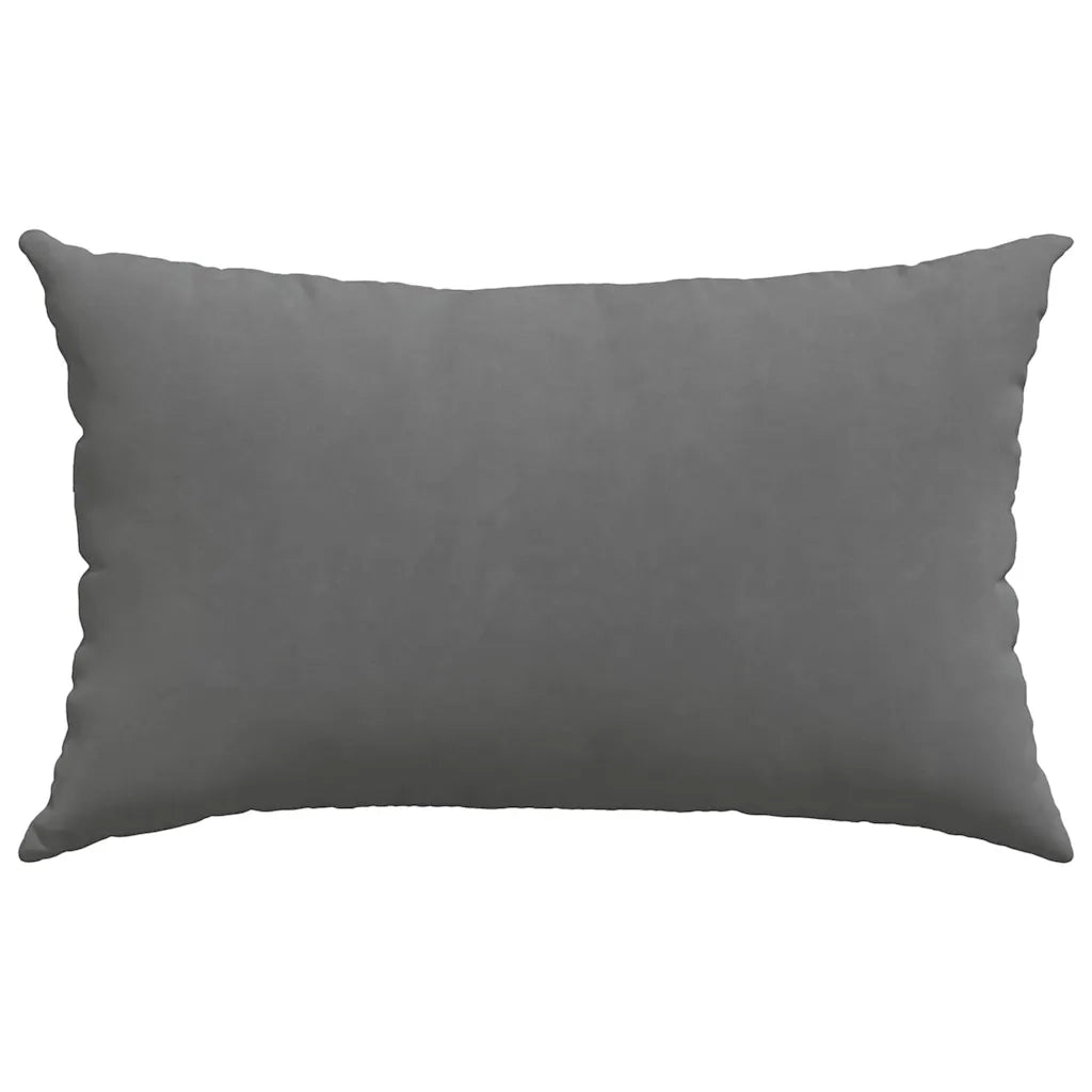 Cuscini da Divano 2 pcs Grigio scuro 50 x 30 cm Tessuto