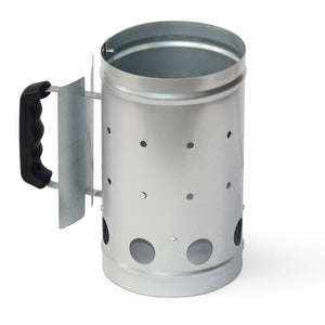 Ciminiera di accensione per barbecue a carbonella in acciaio