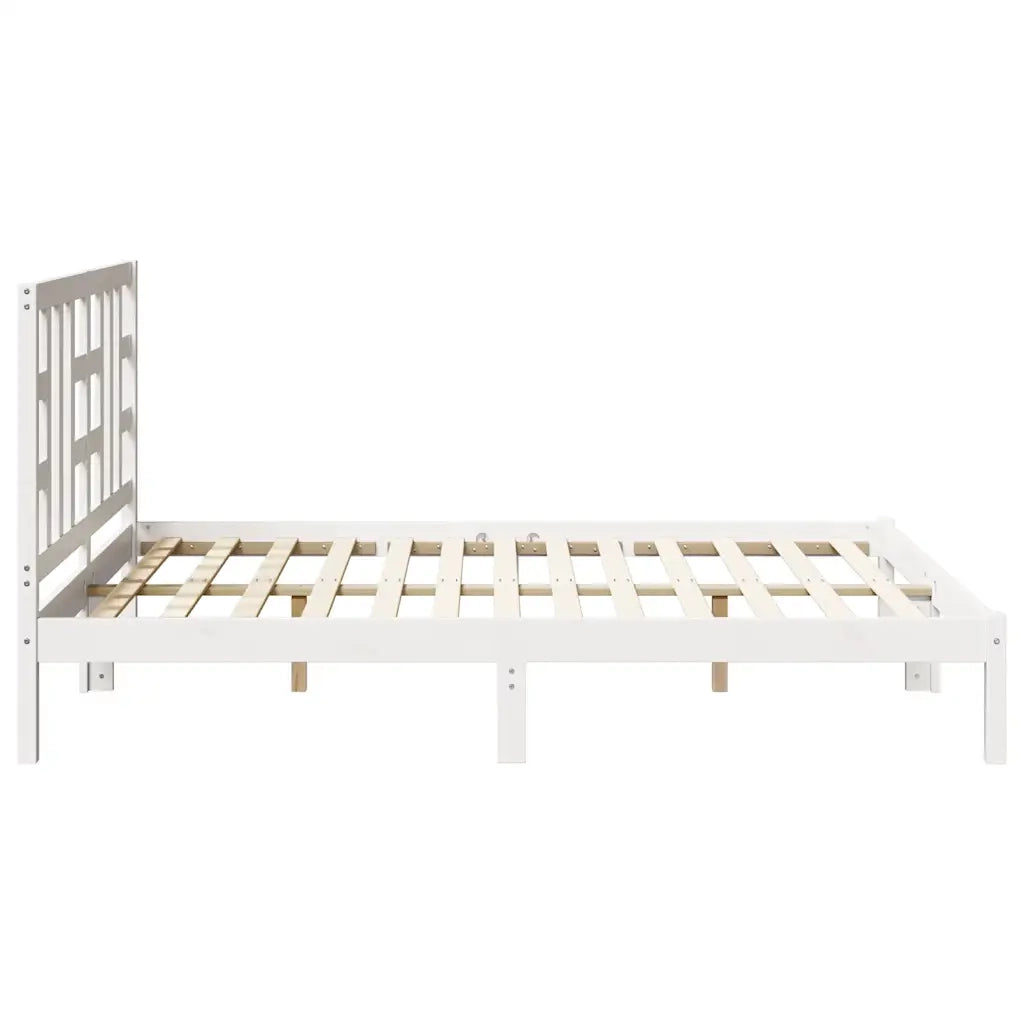 Giroletto Bianco in Legno Massello 150x200 cm King Size 3105411