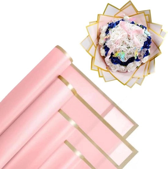 Decorazione da regalo acqua resistente a 20 strisce con stampa di fiori per confezioni di regali, arte e artigianato