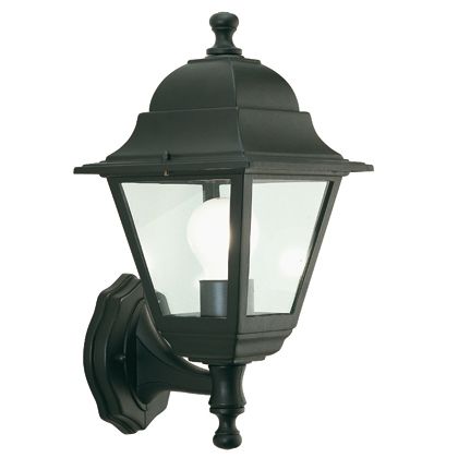 Lampada Applique in Alto Colore Nero per Esterno Linea Mini Quadrata Sovil