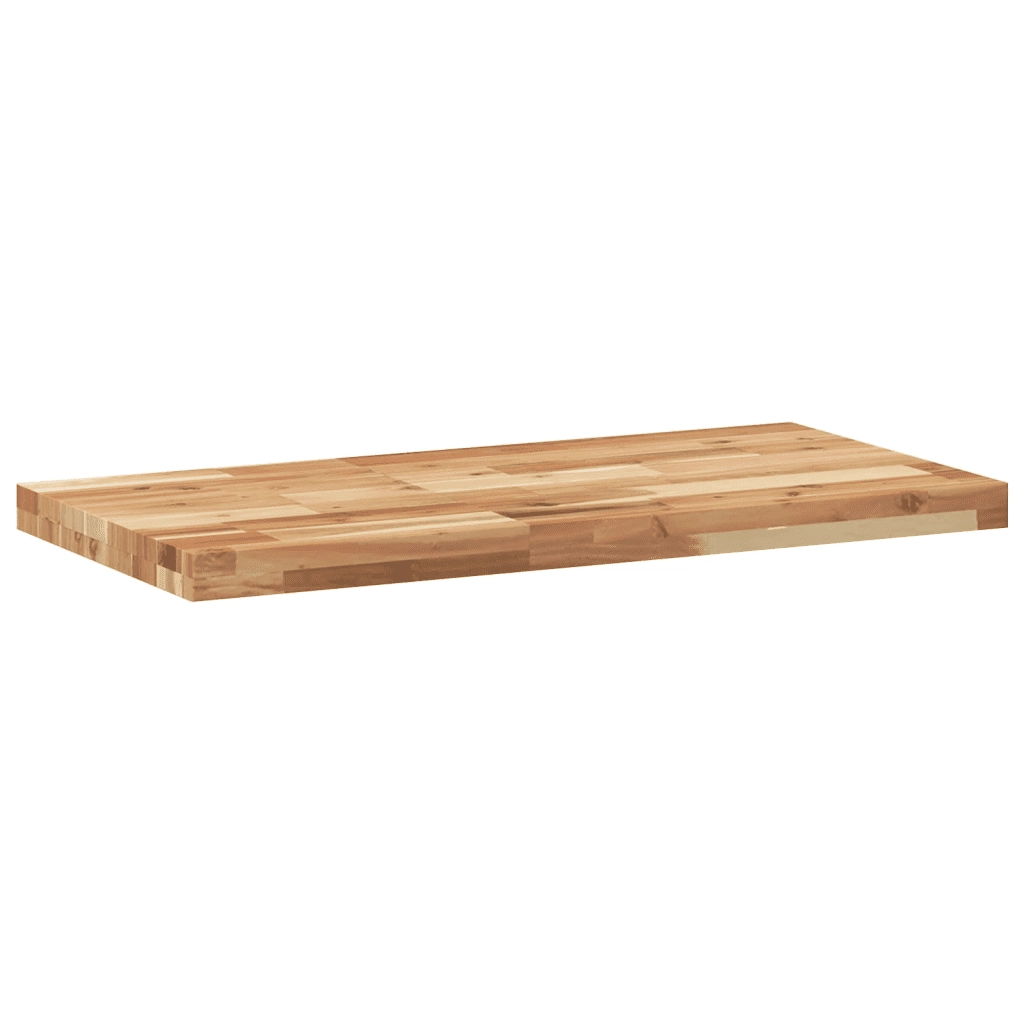 vidaXL Piano da Bagno Finitura a Olio 80x40x4 cm in Legno di Acacia
