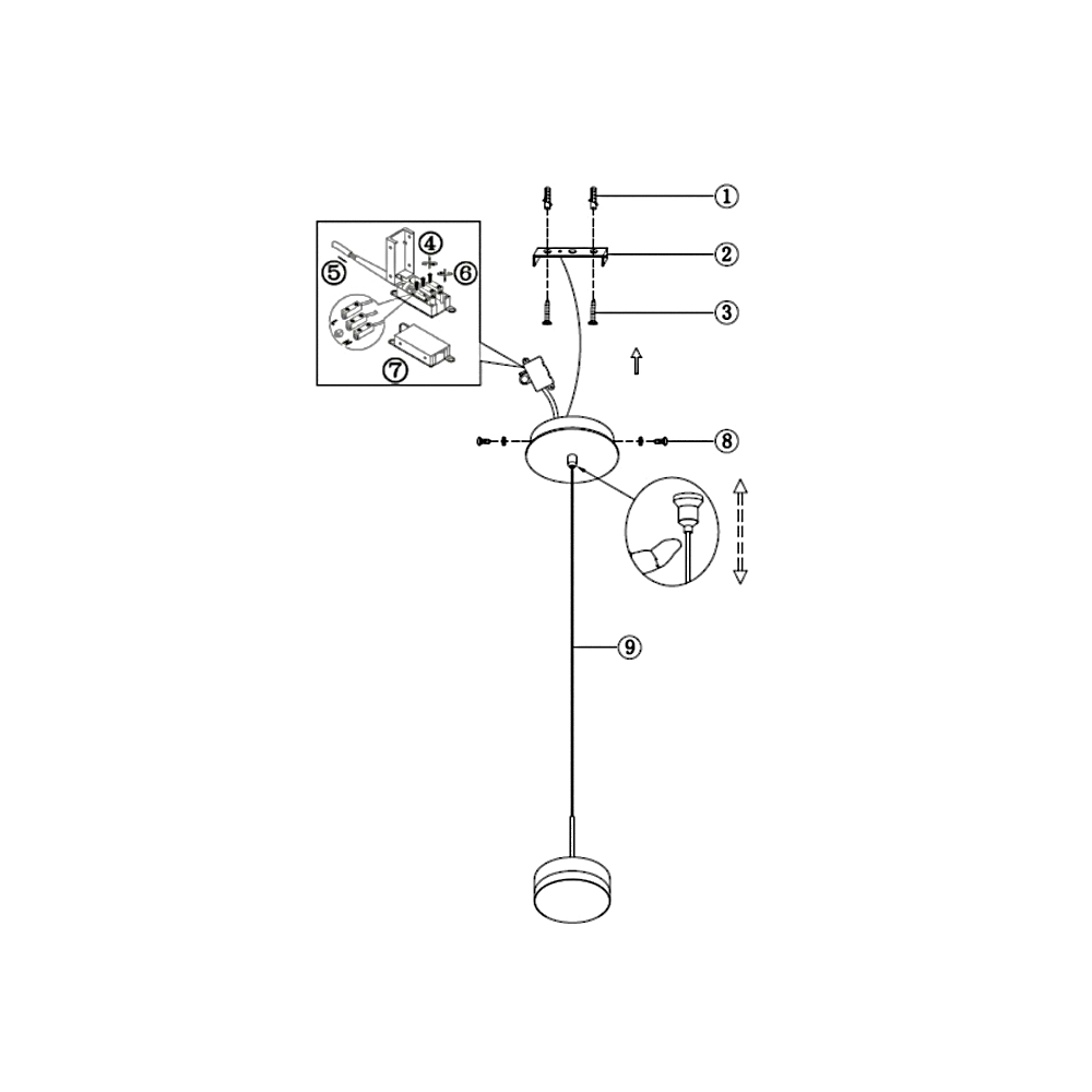 Dunk - Lampada a sospensione singola Ottone satinato di Fabas Luce - LED 8W dimmerabile, design moderno