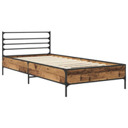 Letto singolo | Letto per adulti | Struttura del letto Legno antico 80 x 200 cm