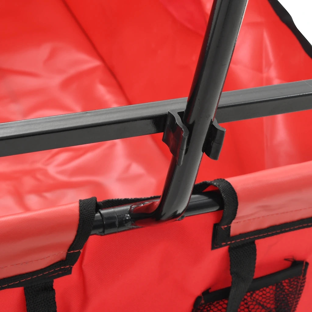 Carrello Pieghevole a Mano in Acciaio Rosso CFW4588892
