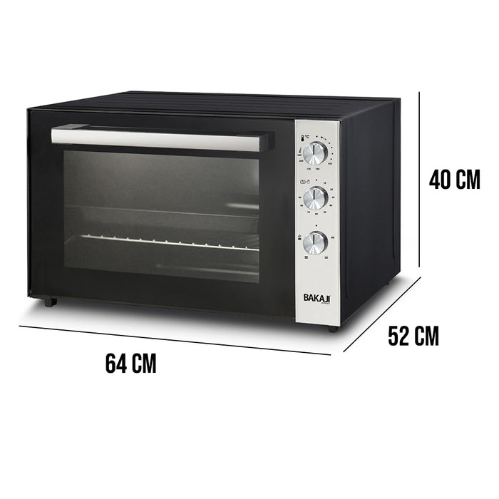 Forno Elettrico XXL 70 Litri 2500 W Fornetto Ventilato Timer e Segnale Acustico