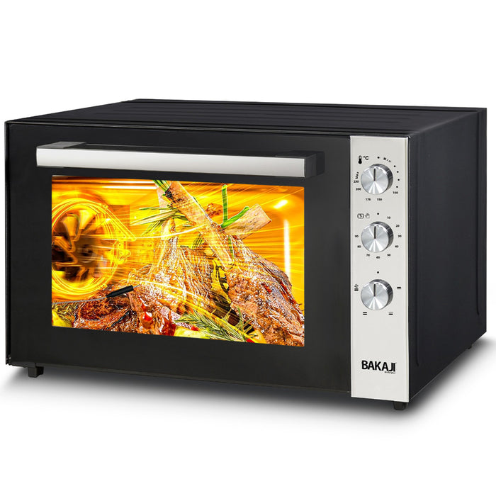 Forno Elettrico XXL 70 Litri 2500 W Fornetto Ventilato Timer e Segnale Acustico