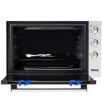 Forno Elettrico XXL 70 Litri 2500 W Fornetto Ventilato Timer e Segnale Acustico