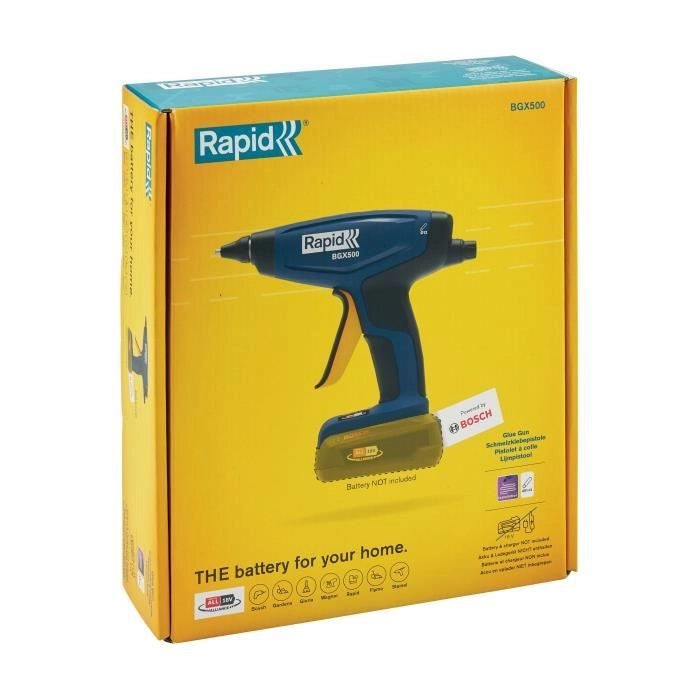 Pistola per colla a batteria 18V 900g/h - RAPID - BGX500 - Scatola senza batteria