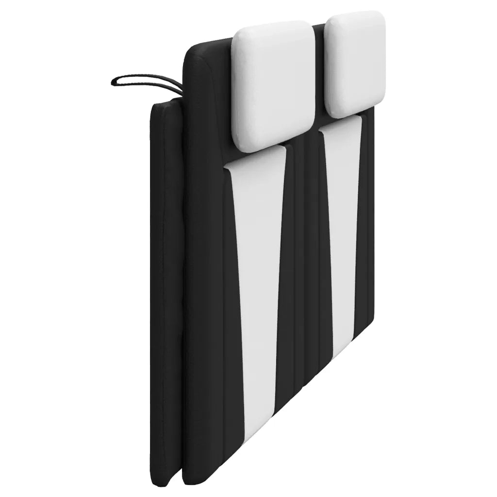 Cuscino Testiera Viana Nero e Bianco 180 cm in Similpelle CFW8862750