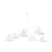 Lampadario Maverick 6 luci bianco Emibig 100 cm E27