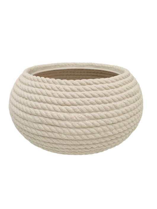 Ciotola Bali Ciocord Vaso Portavaso effetto corda 40x21 in resina vari colori Colore: Corda